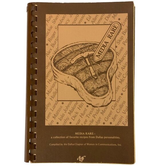 Media Rare Cookbook Favorite Recipes from Dallas TX Personalities 1979 Spiral - Picture 1 of 13